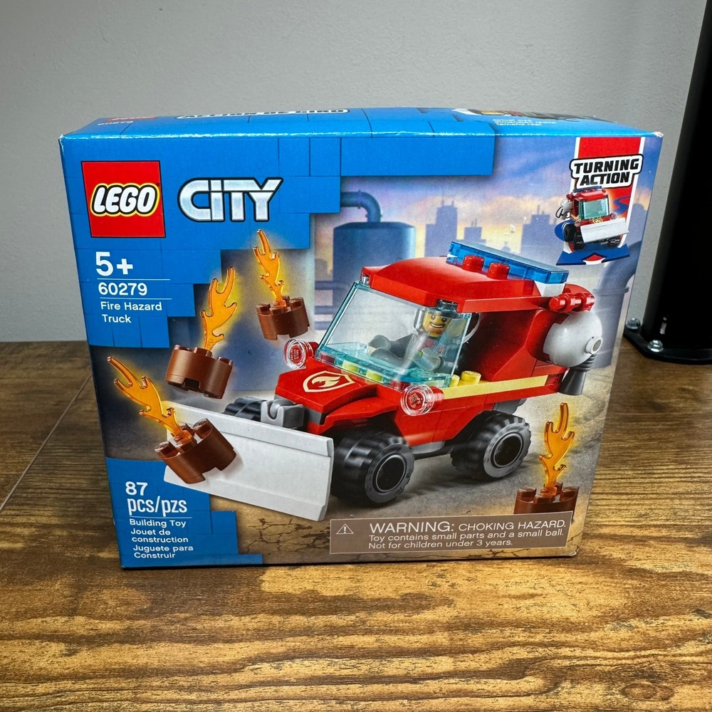 LEGO City Fire Hazard Truck 60279 Building Toy Set 87 Pieces New Sealed